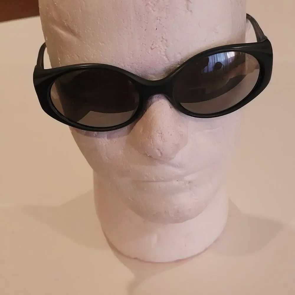 Vintage Bolle Puff Adder Sunglasses Wrap Made in France Black